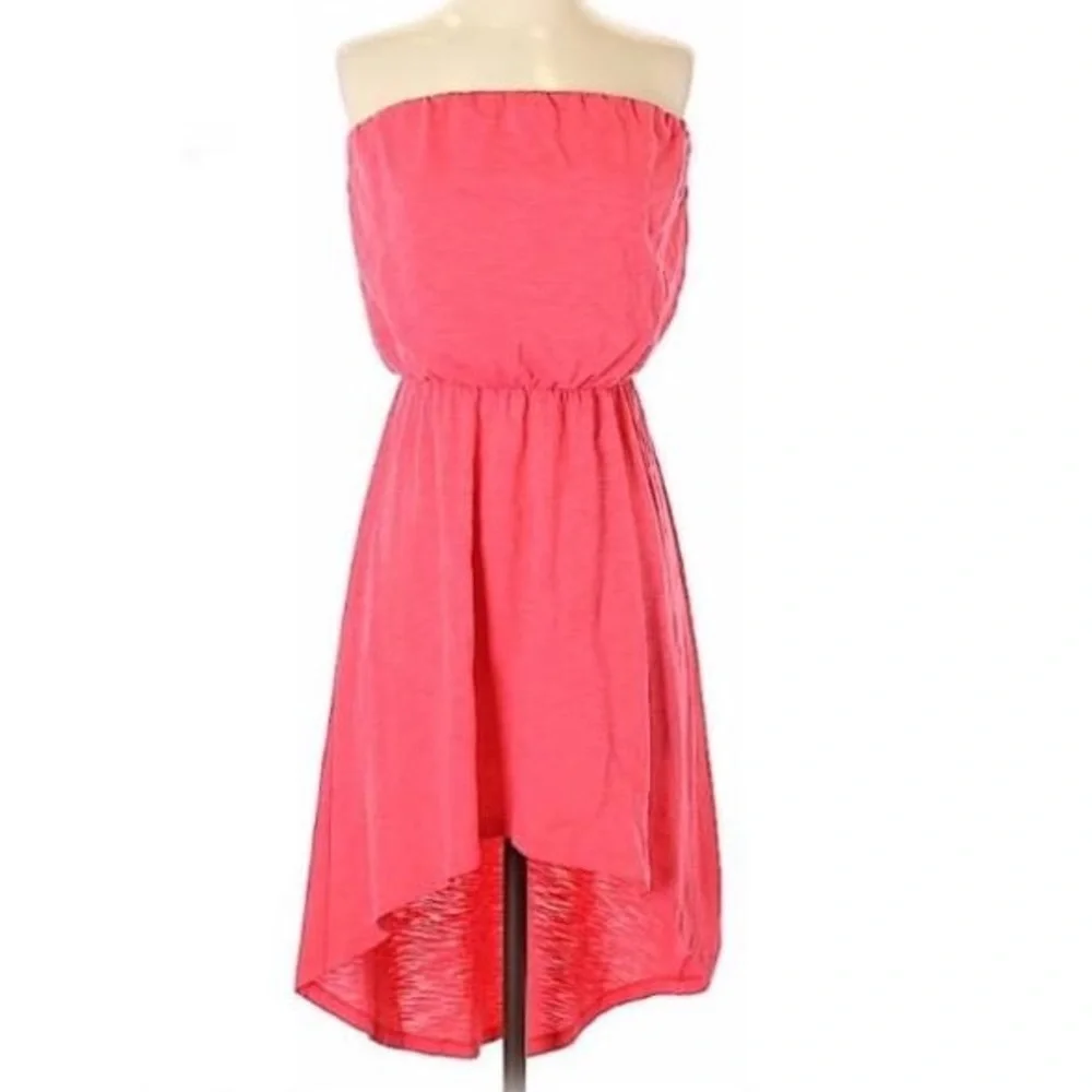 EXPRESS strapless cover up dress hi lo hem Sz S EUC